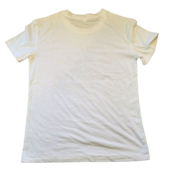 Baseball Mom T-shirt My Heart is On the Field White Graphic Tee Size S Jj3403 - Picture 6 of 6